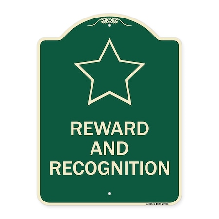 Signmission Reward and Recognition Heavy-Gauge Aluminum Architectural Sign, 24" x 18", G-1824-22976 A-DES-G-1824-22976